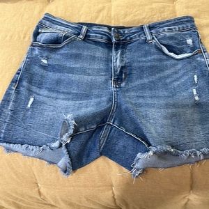 Just blue denim shorts